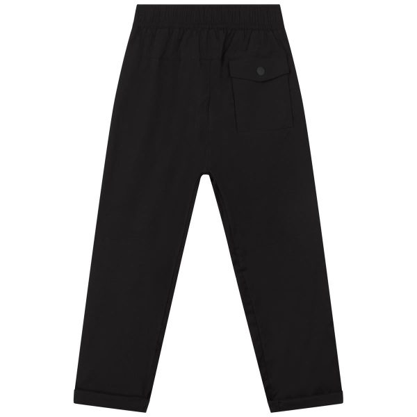 Boys Black Cotton Trousers For Cheap