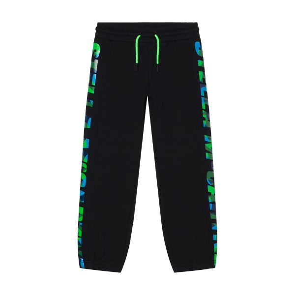 Boys Black Logo Sport Trousers on Sale