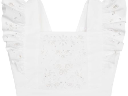 Girls White Top Discount