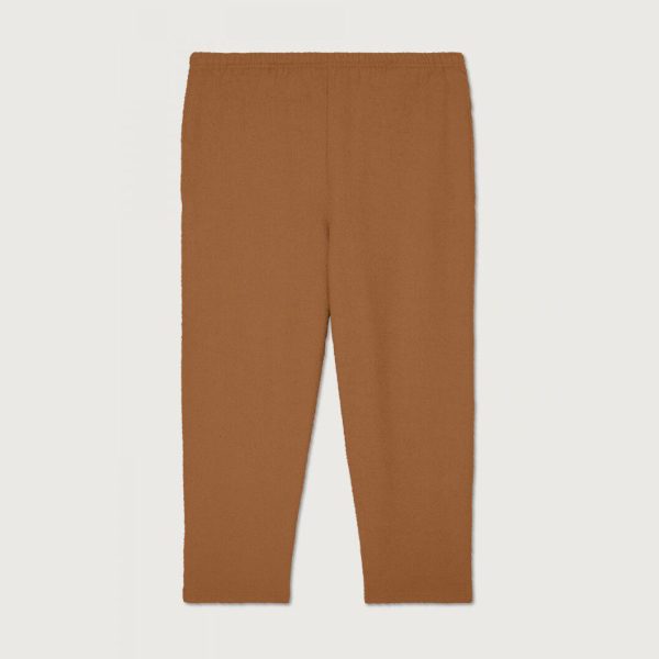 Girls Camel Cotton Trousers on Sale