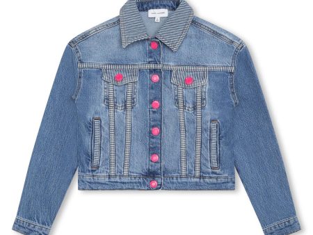 Girls Blue Denim Jacket For Discount