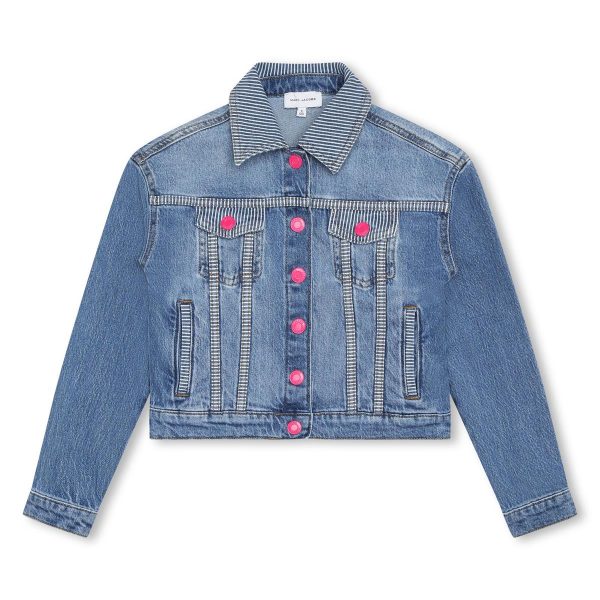 Girls Blue Denim Jacket For Discount