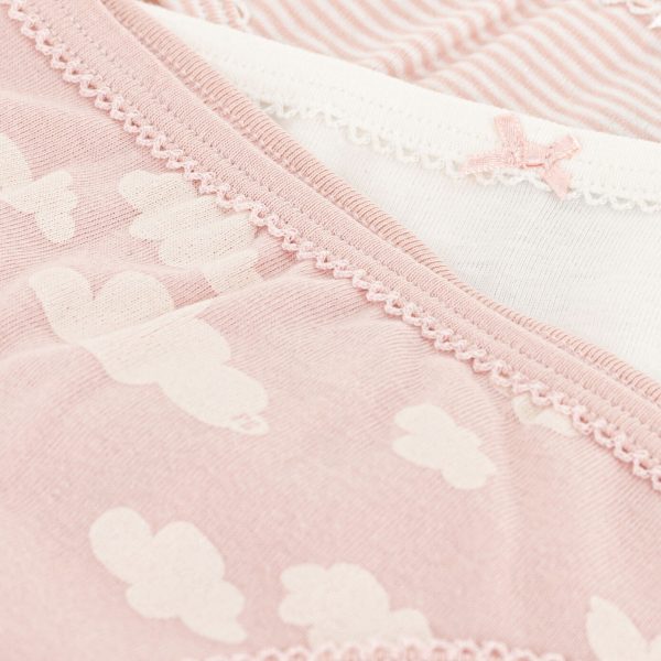 Girls Pink Cotton Underwear Set(3 Pack) Online Sale