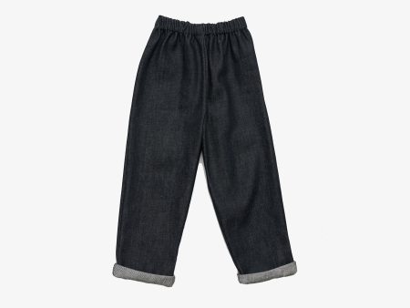 Boys & Girls Charcoal Denim Trousers Online