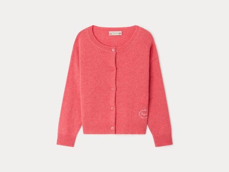 Girls Watermelon Red Cardigan Hot on Sale