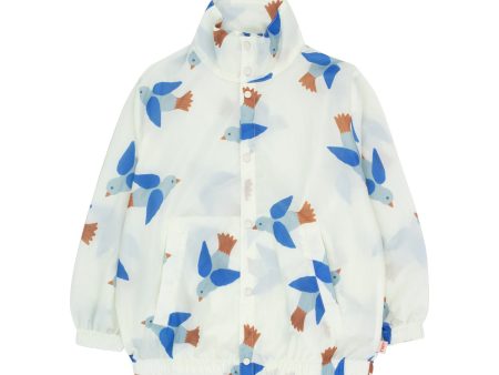 Boys & Girls White Printed Jacket Supply