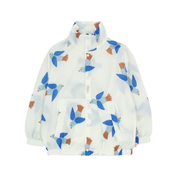 Boys & Girls White Printed Jacket Supply