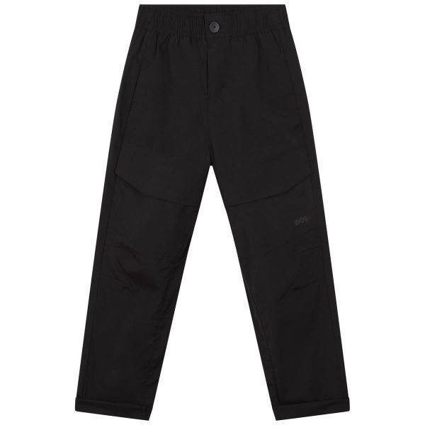 Boys Black Cotton Trousers For Cheap