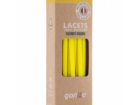 Adult Yellow Silicone Shoelace Cheap