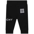 Baby Boys Black Logo Cotton Trousers For Sale