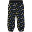 Boys Black Logo Trousers For Sale