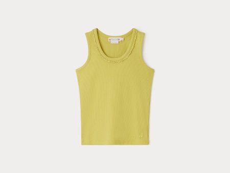 Girls Yellow Cotton Vest Online now