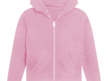 Boys & Girls Pink Hooded Sweatshirt For Sale