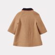 Baby Boys & Girls Brown Check Wool Coat For Sale