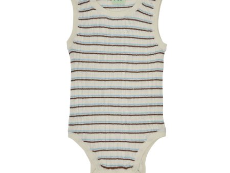 Baby Boys & Girls Blue Stripes Cotton Babysuit Online Hot Sale