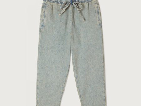 Boys & Girls Grey Blue Denim Trousers Discount