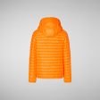 Boys & Girls Fluo Orange Padded Jacket Supply