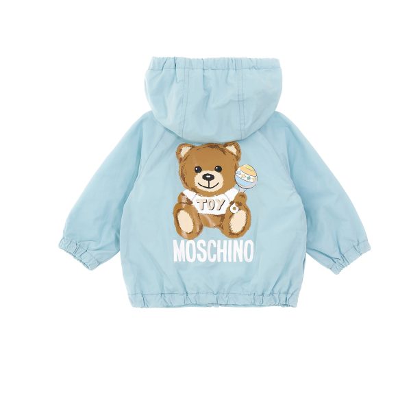 Baby Boys & Girls Blue Zip-Up Jacket For Sale