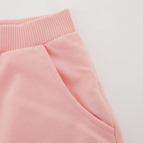 Baby Boys & Girls Pink Cotton Trousers For Cheap