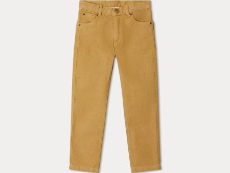 Boys & Girls Brown Cotton Trousers For Discount