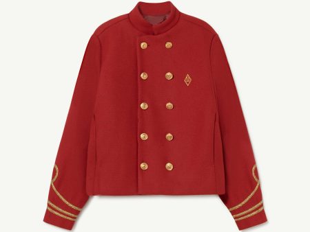 Boys & Girls Red Wool Jacket Fashion