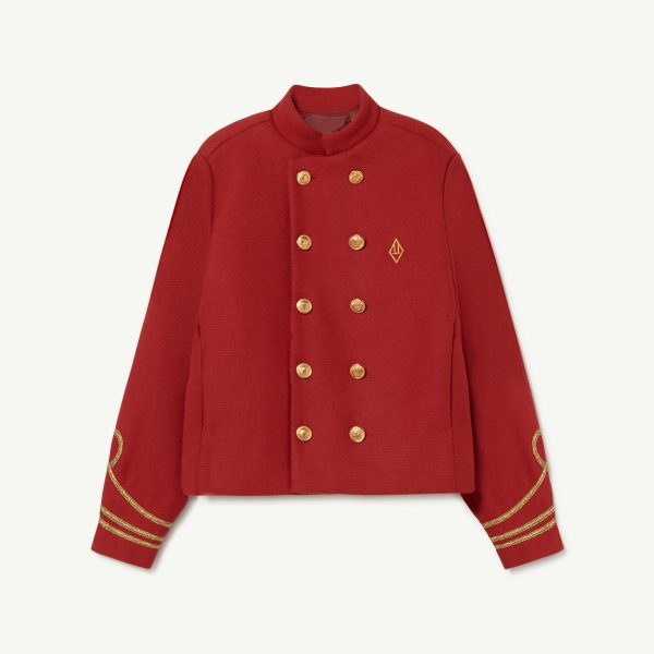 Boys & Girls Red Wool Jacket Fashion