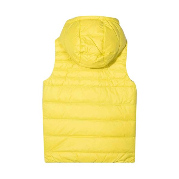 Boys Yellow Reversible Padded Down Gilet Sale