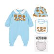 Baby Boys & Girls Blue Cotton Babysuit Set For Cheap