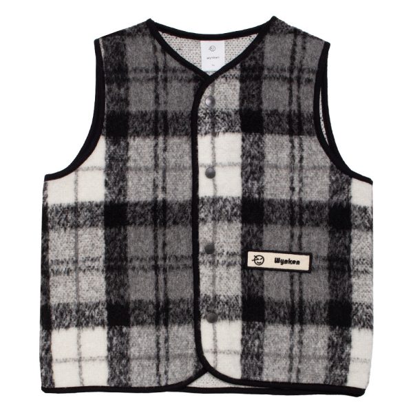 Boys & Girls Black Check Gilet Cheap