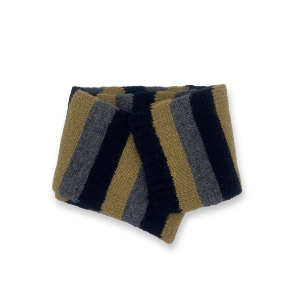 Baby Boys & Girls Grey Stripes Wool Scarf For Discount