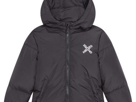 Boys & Girls Dark Grey Padded Down Jacket Sale