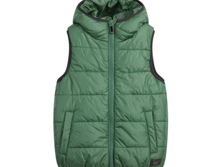 Boys & Girls Green Padded Gilet on Sale