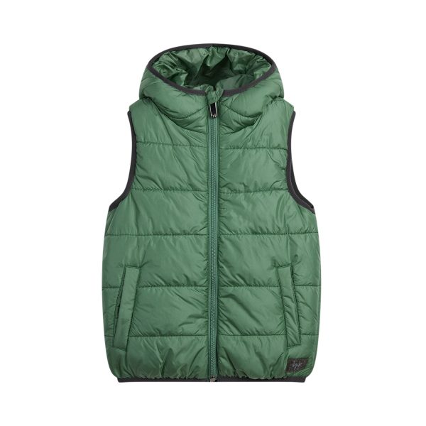 Boys & Girls Green Padded Gilet on Sale