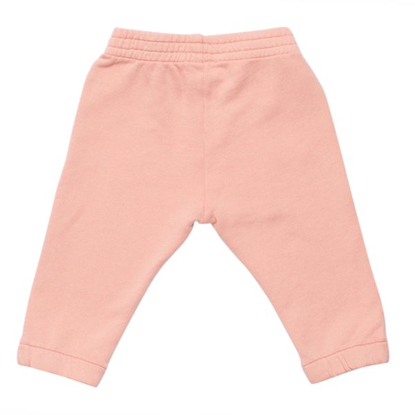 Baby Boys & Girls Pink Logo Cotton Trousers Fashion