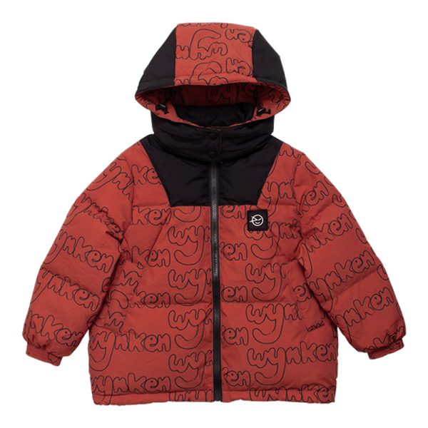 Boys & Girls Red Printed Padded Down Jacket Sale