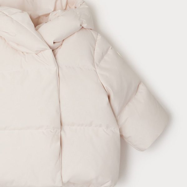 Baby Girls Pale Pink Padded Down Jacket Online Sale