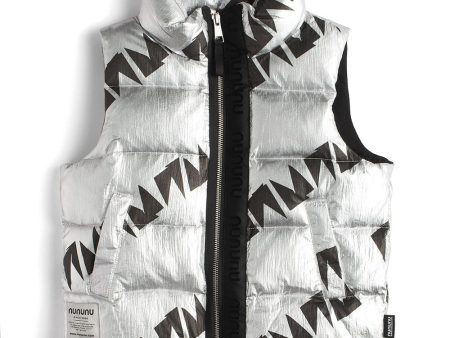 Boys & Girls Silver Padded Down Gilet Cheap