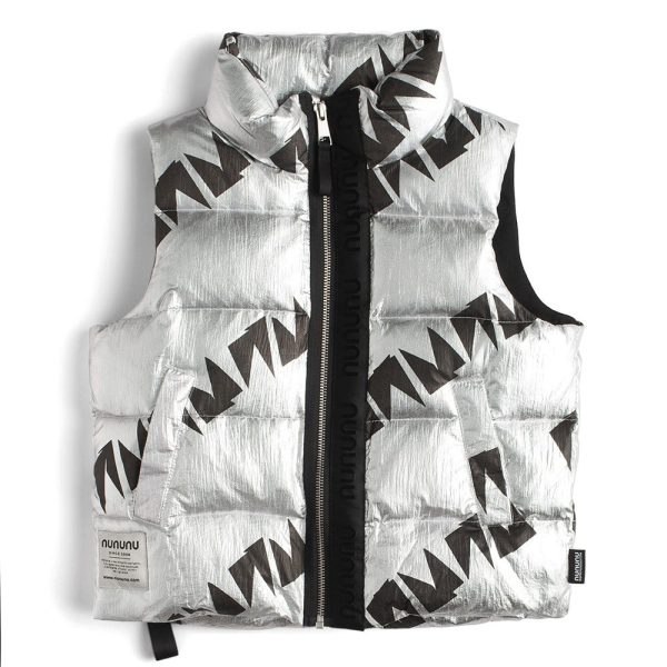 Boys & Girls Silver Padded Down Gilet Cheap