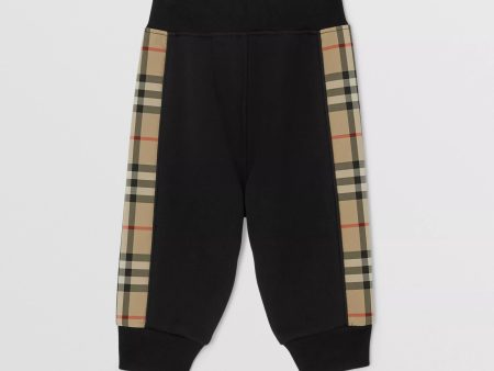 Baby Boys & Girls Black Cotton Trousers For Sale