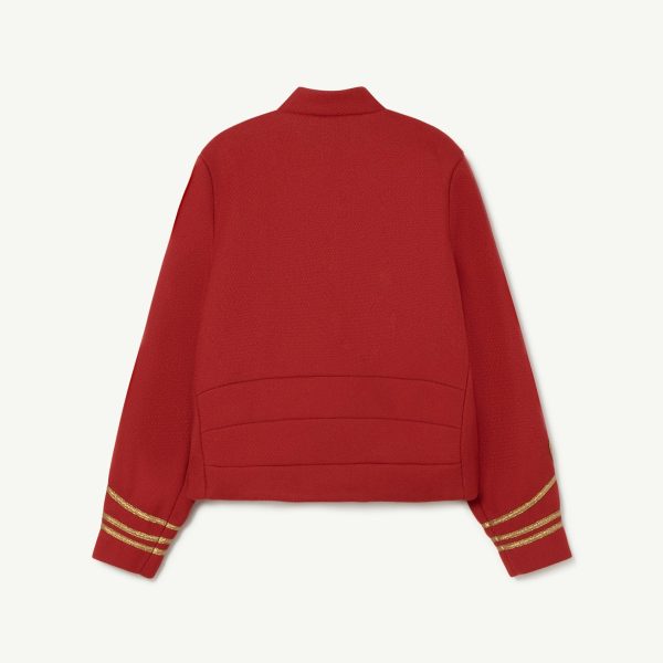 Boys & Girls Red Wool Jacket Fashion