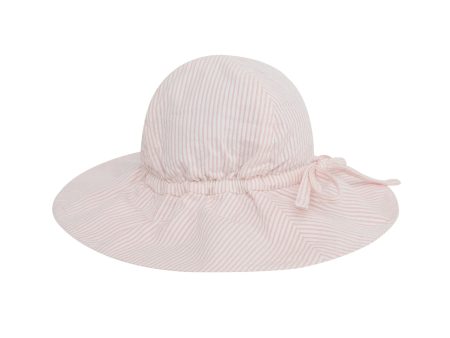 Baby Girls Light Pink Stripes Hat Online Sale