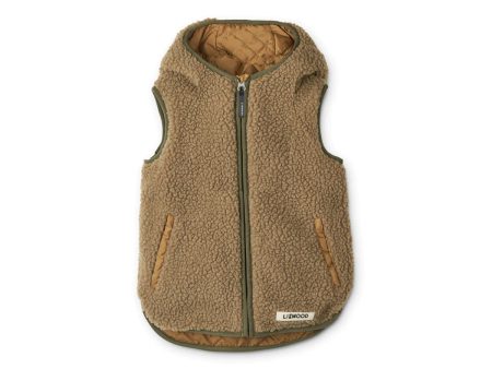 Boys & Girls Caramel Reversible Padded Gilet Supply