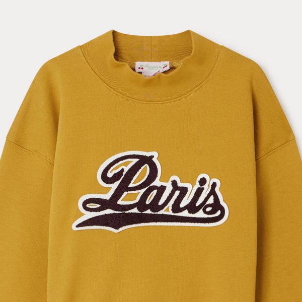 Girls Yellow Cotton Sweatshirt Online