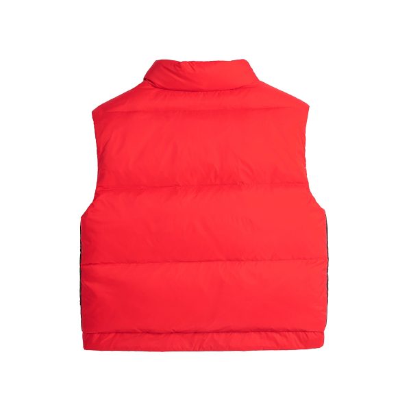 Boys & Girls Red Reversible Padded Down Gilet on Sale