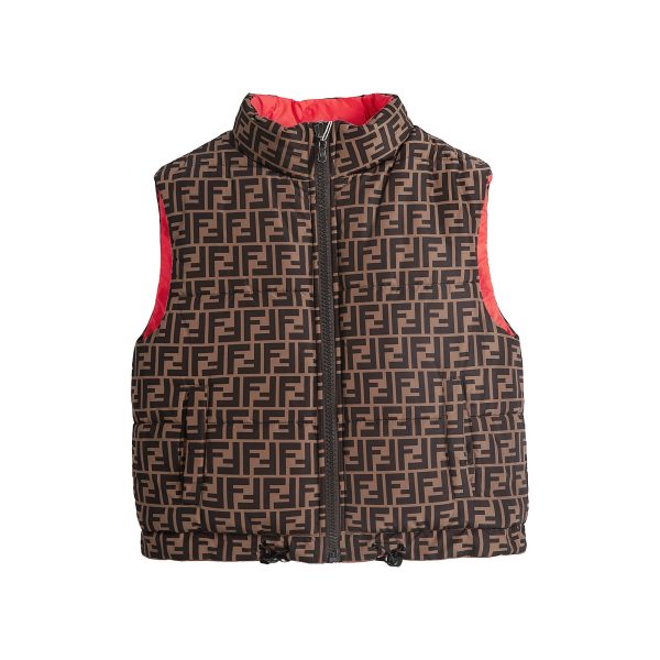 Boys & Girls Red Reversible Padded Down Gilet on Sale