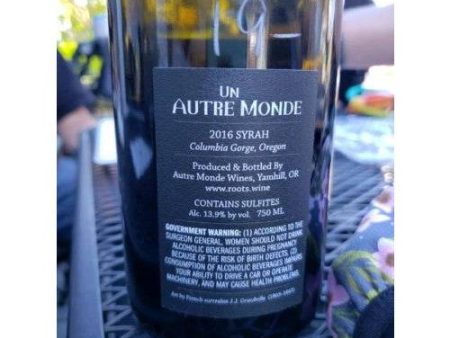 Autre Monde Syrah 2016 (750ml) For Discount